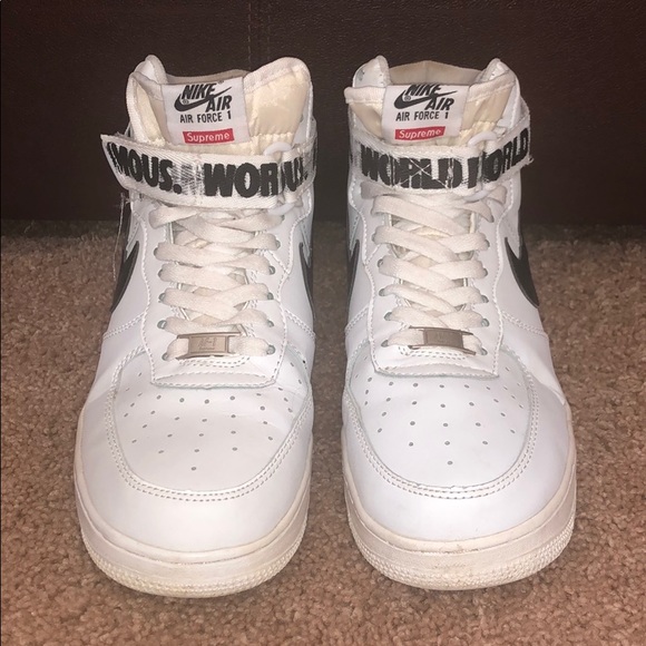air force 1 high supreme world famous white